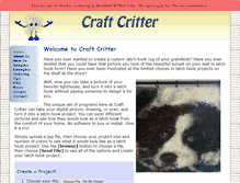 Tablet Screenshot of craftcritter.com